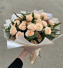 Букет Кремовые розы Латте в Темрюке