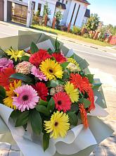 Букет цветов из:  Герберы #REPLACE_PRED# Темрюке