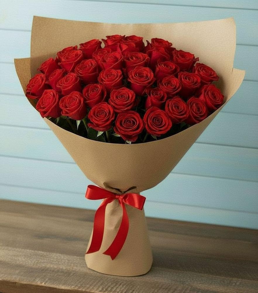 Букет Красные розы Милано в Темрюке