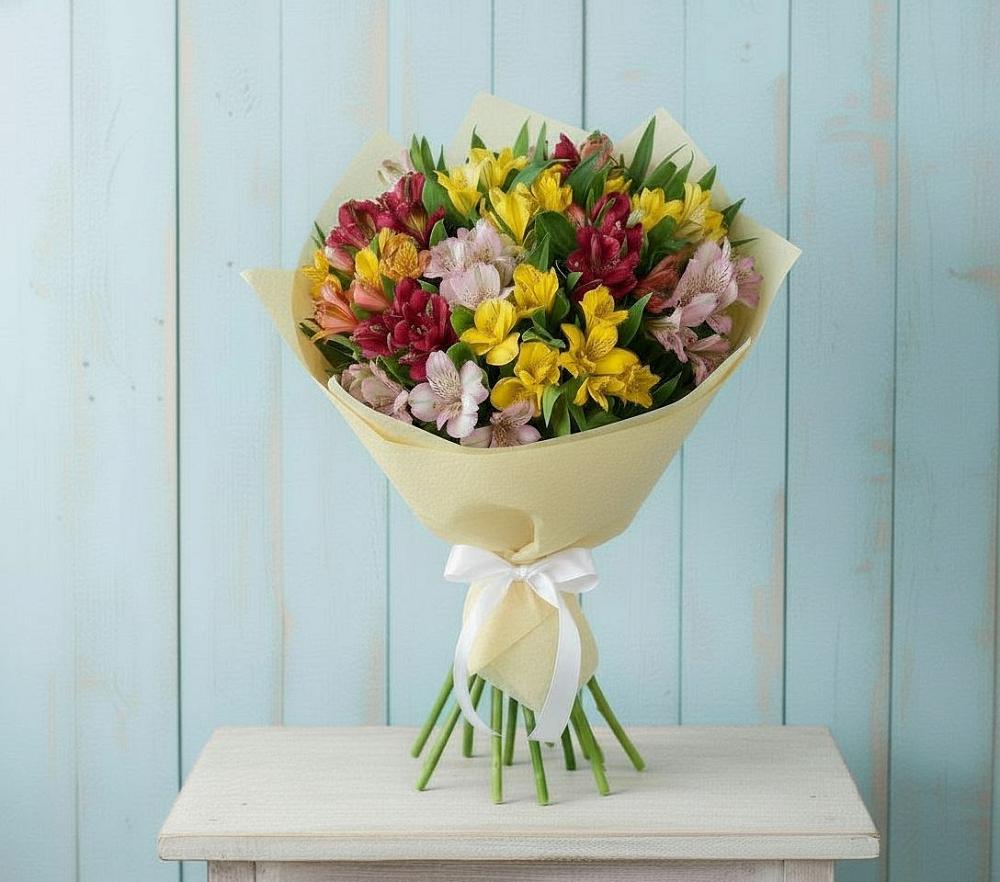 Букет цветов из: Альстромерии в Темрюке