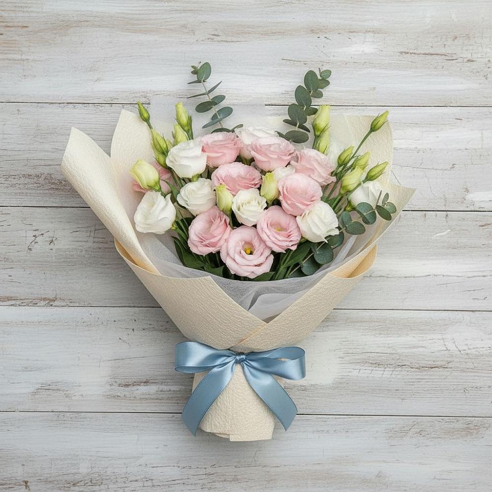 Букет цветов из: Лизиантусы в Темрюке